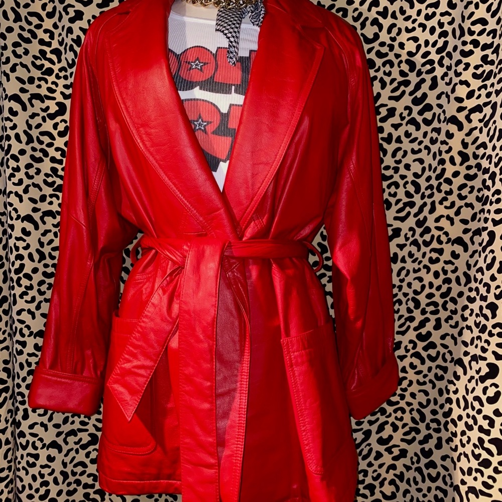 Red Wilson’s Leather Jacket🍷❤️🍒☠️